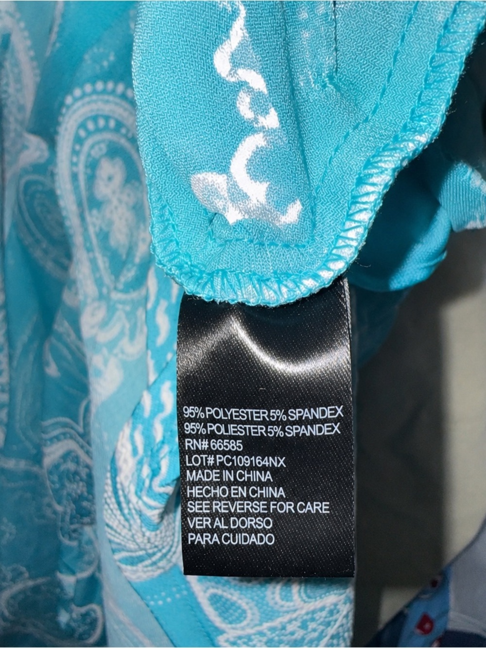 Perceptions Teal White Lace Faux Wrap Midi Dress Wedding Guest L - Picture 5 of 5